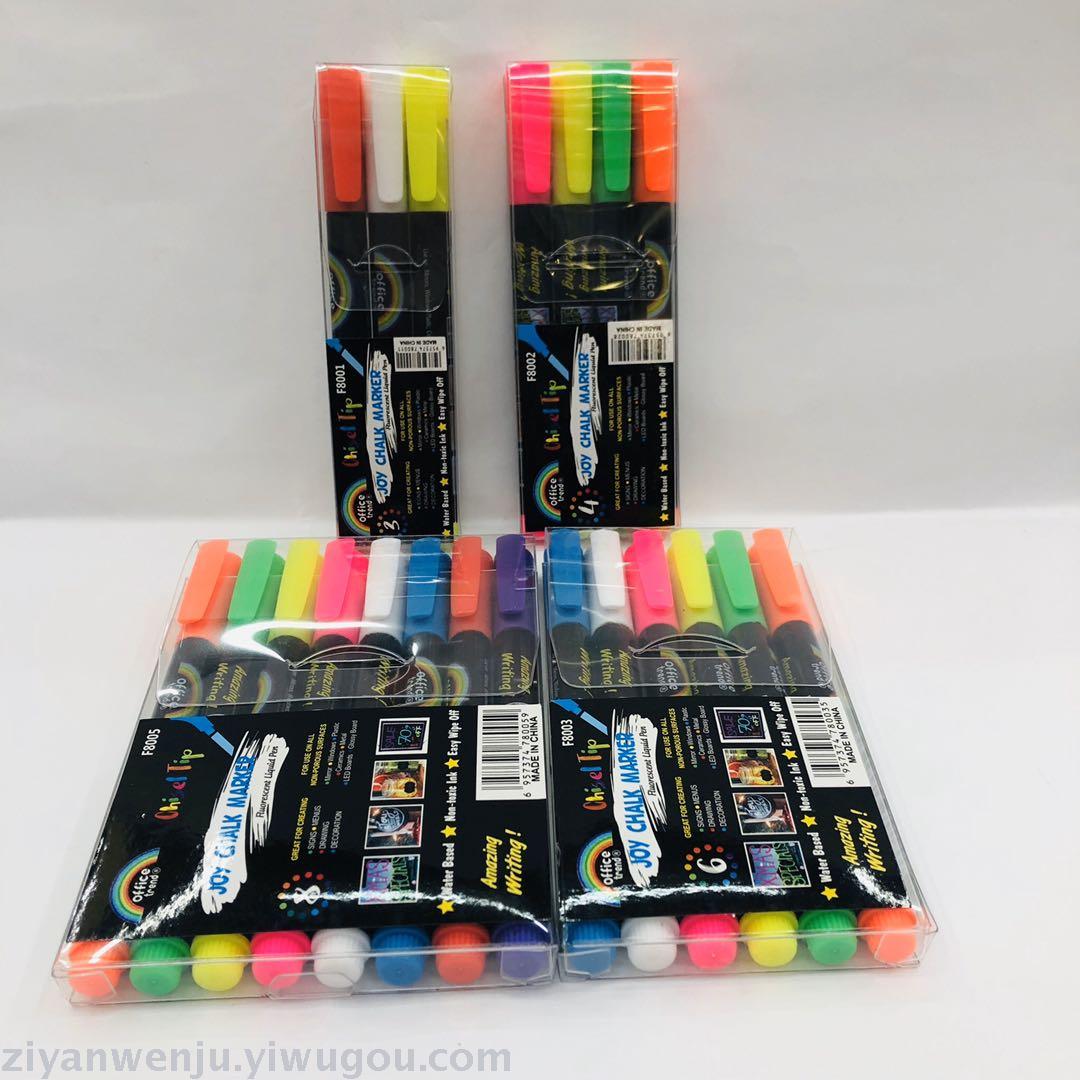 Liquid CHALK 8 color blackboard pen LED light board pen glass pen CHALK MARKER
