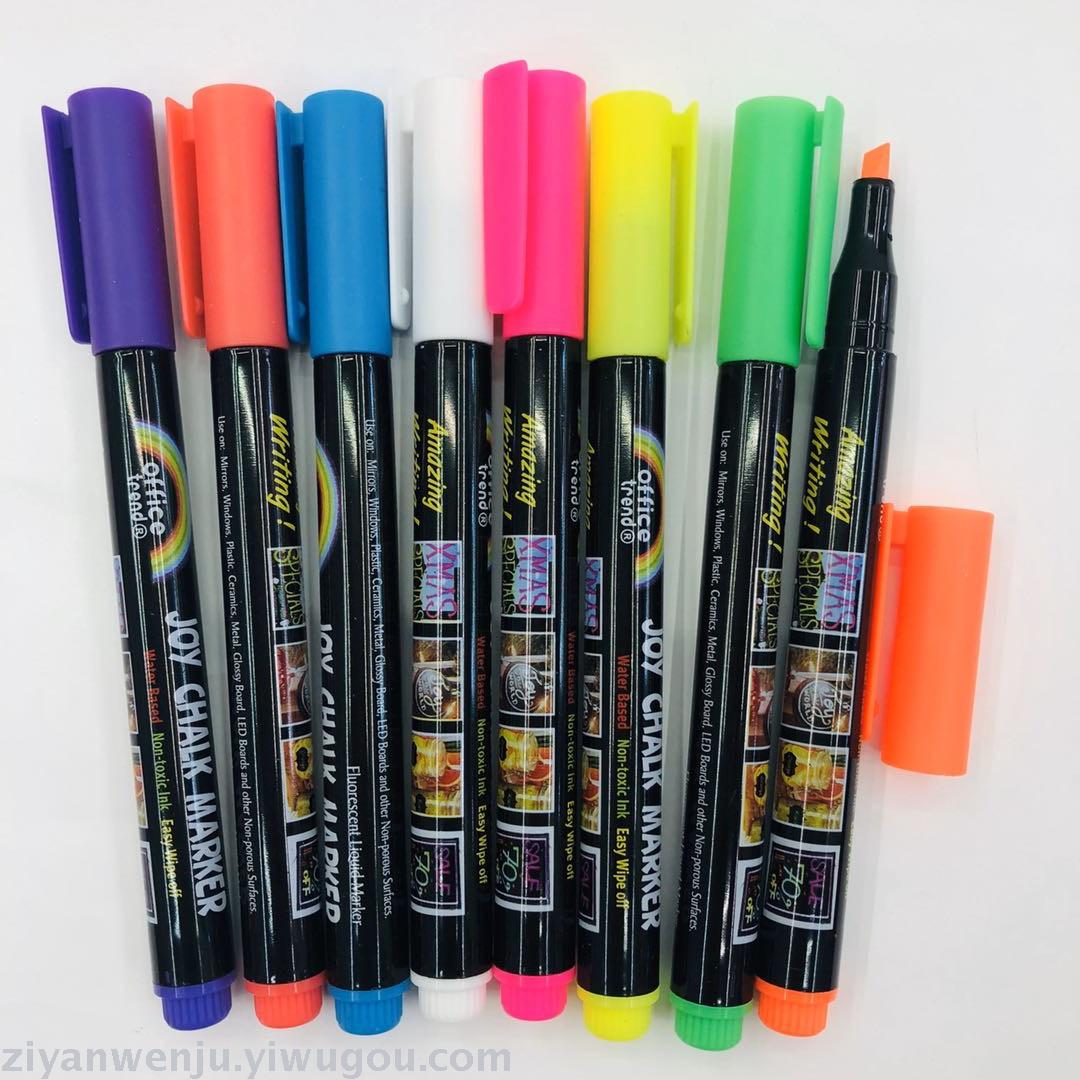 Liquid CHALK 8 color blackboard pen LED light board pen glass pen CHALK MARKER Liquid CHALK 8 color blackboard pen LED light board pen glass pen CHALK MARKER