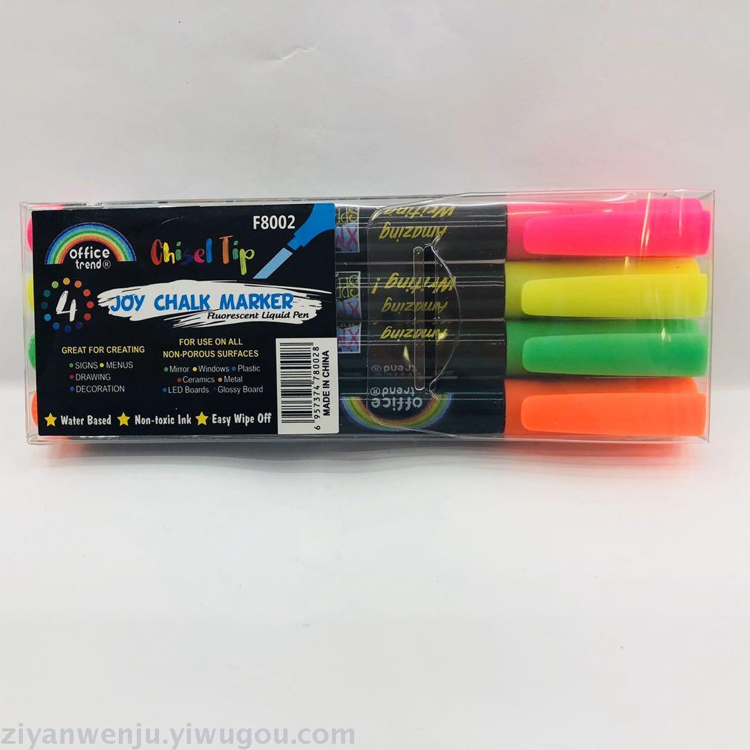 Liquid CHALK 8 color blackboard pen LED light board pen glass pen CHALK MARKER Liquid CHALK 8 color blackboard pen LED light board pen glass pen CHALK MARKER