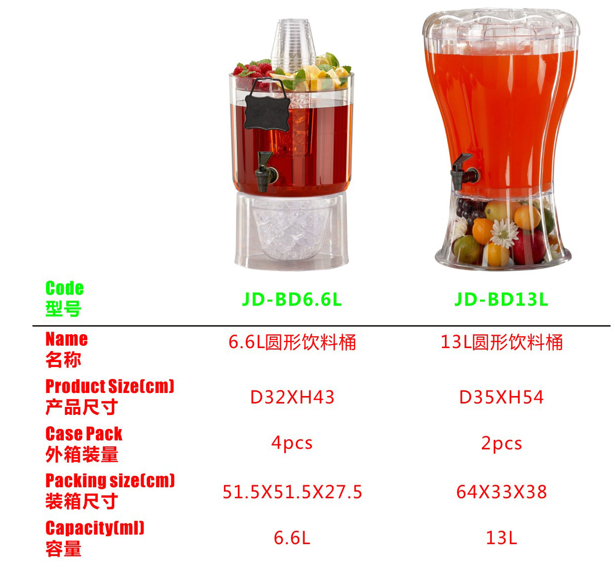 Juice Cooking Vessel Portable Outdoor Ice Cooling Juice Cooking Vessel Cold Drink Machine Beverage Barrel Buffet Coffee Blender Container