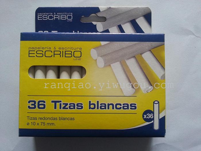 Yiwu chalk factory specializing in the production of white chalk 12 a set of chalk