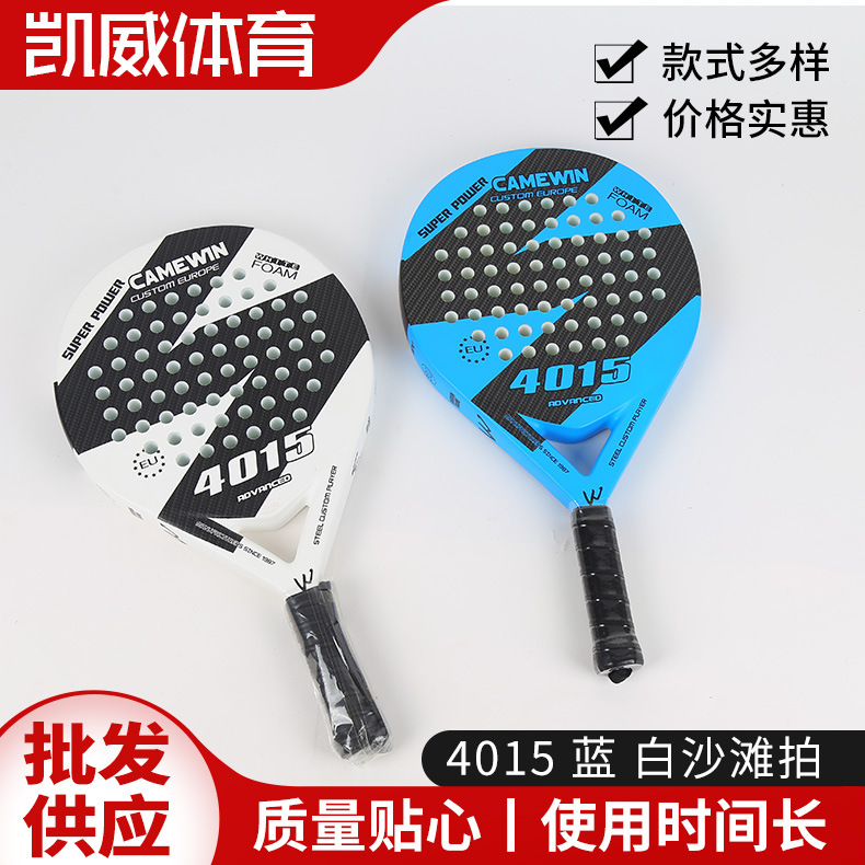 Camewin Beach Racket 4015 Blue and White Beach Rackets Beautiful Appearance Sport Ball Racket Board Tennis Rackets Manufacturer Sales