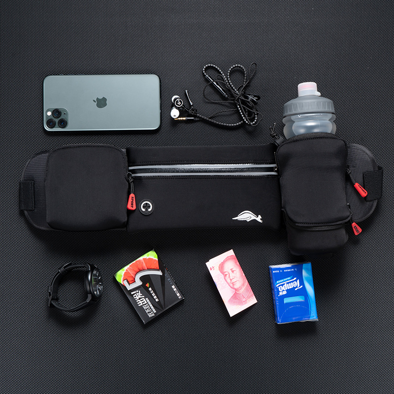 Factory in Stock Outdoor Sports Waterproof Waist Bag Running Phone Bag Fitness Marathon Water Bottle Belt Bag Wholesale