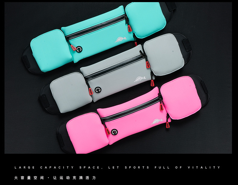 Factory in Stock Outdoor Sports Waterproof Waist Bag Running Phone Bag Fitness Marathon Water Bottle Belt Bag Wholesale