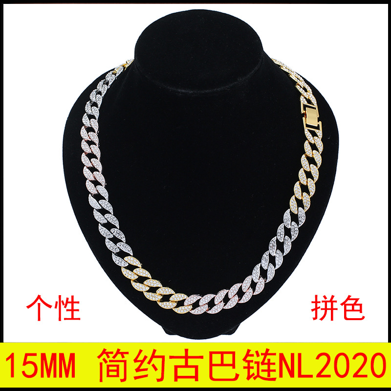 Amazon Hot Sale 5mm Alloy European and American Jewelry Popular Tennis Chain Hip Hop Hiphop Ornament Tennis Chain