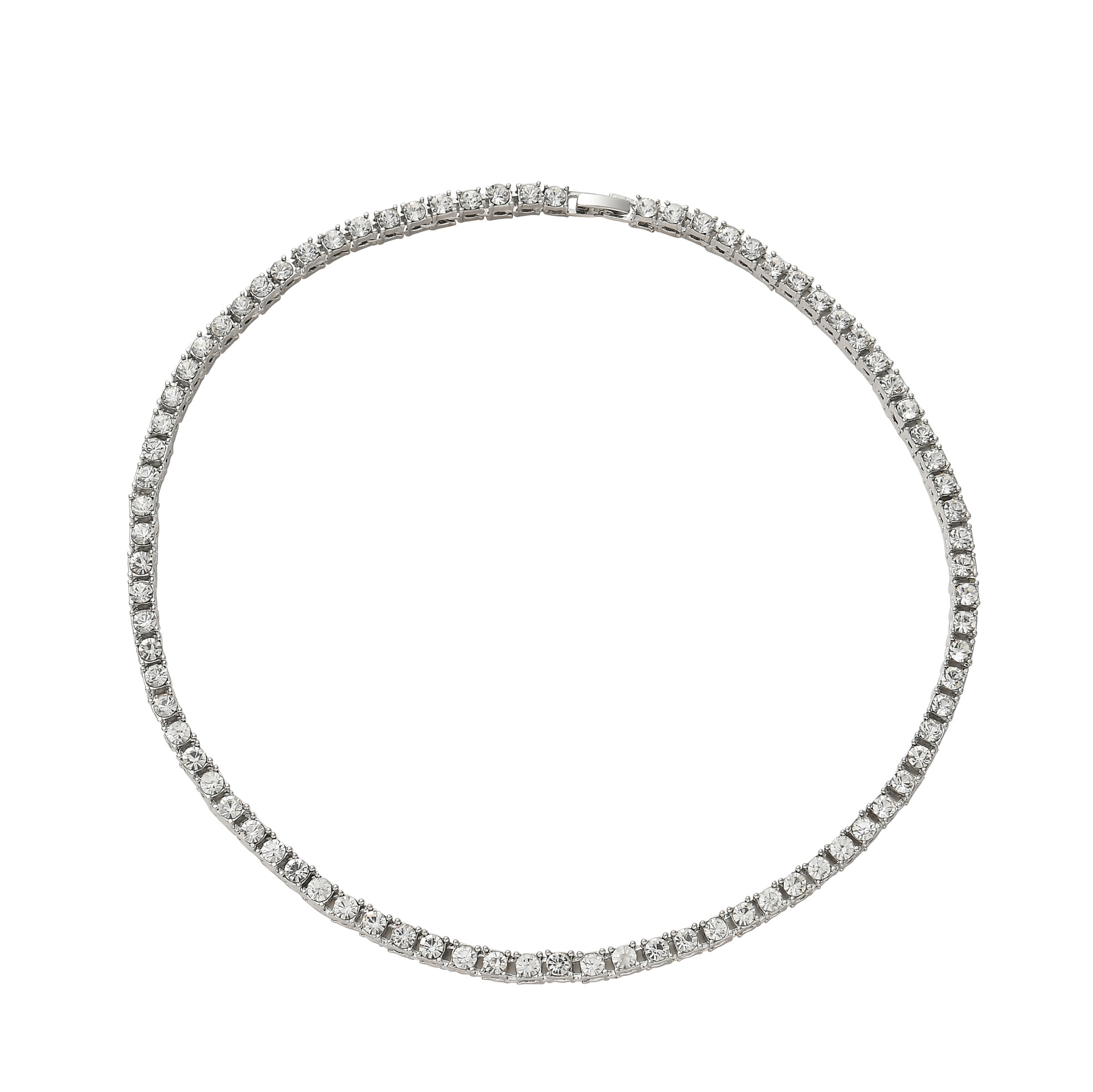 Amazon Hot Sale 5mm Alloy European and American Jewelry Popular Tennis Chain Hip Hop Hiphop Ornament Tennis Chain