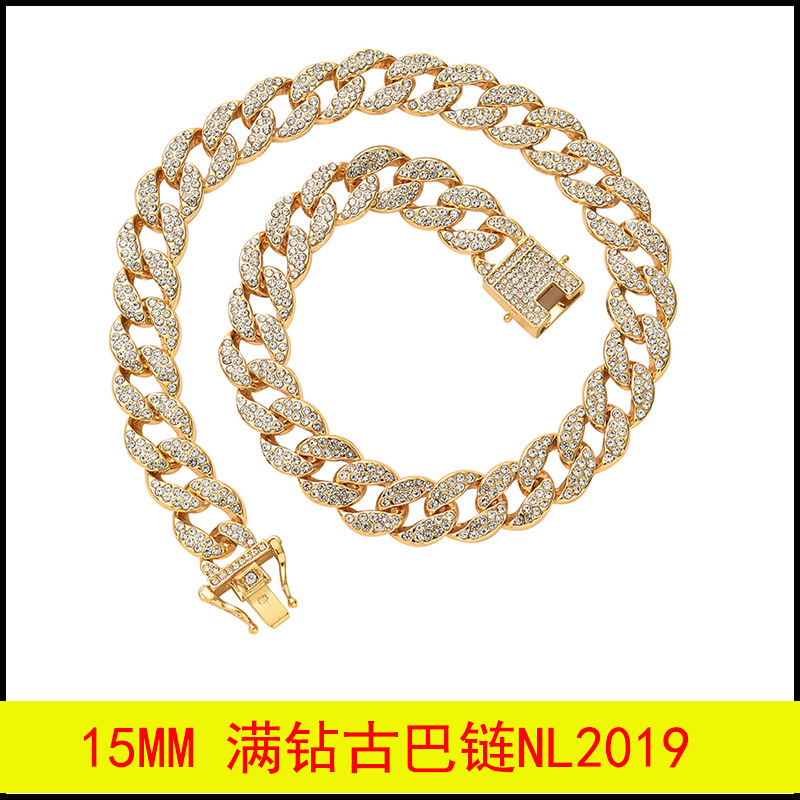 Amazon Hot Sale 5mm Alloy European and American Jewelry Popular Tennis Chain Hip Hop Hiphop Ornament Tennis Chain