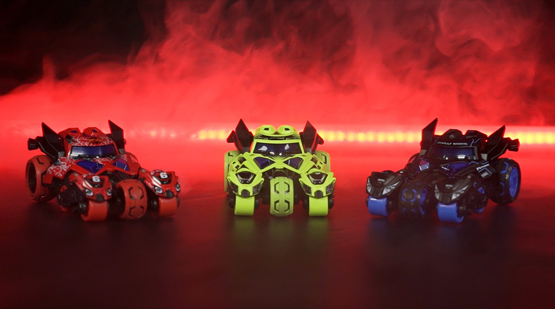 Mingyuan Three-in-One Catapult Chariot Pull Back Alloy Car with Light Music Cool Model Boy Toy