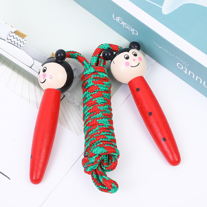 Cartoon Wooded Animal Children's Jumping Rope Kindergarten Elementary School Student Sports & Entertainment Fitness Rope Skipping Sports Activity Prize Cartoon Wooded Animal Children's Jumping Rope Kindergarten Elementary School Student Sports & Entertainment Fitness Rope Skipping Sports Activity Prize