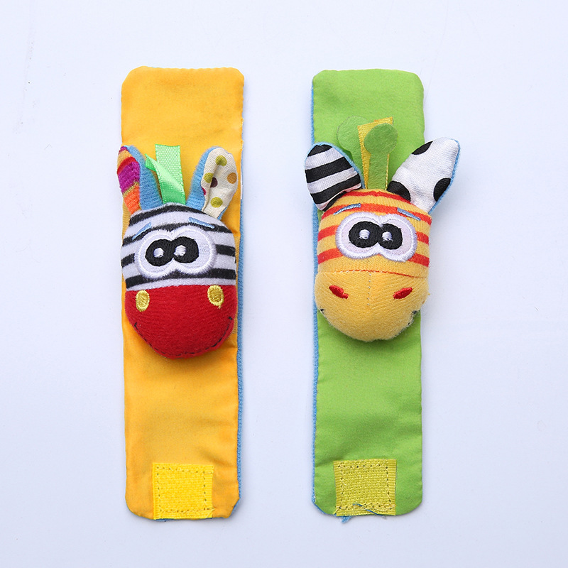Baby Animal Wrist Rattle Educational Toys Baby Watch Band Socks Rattle