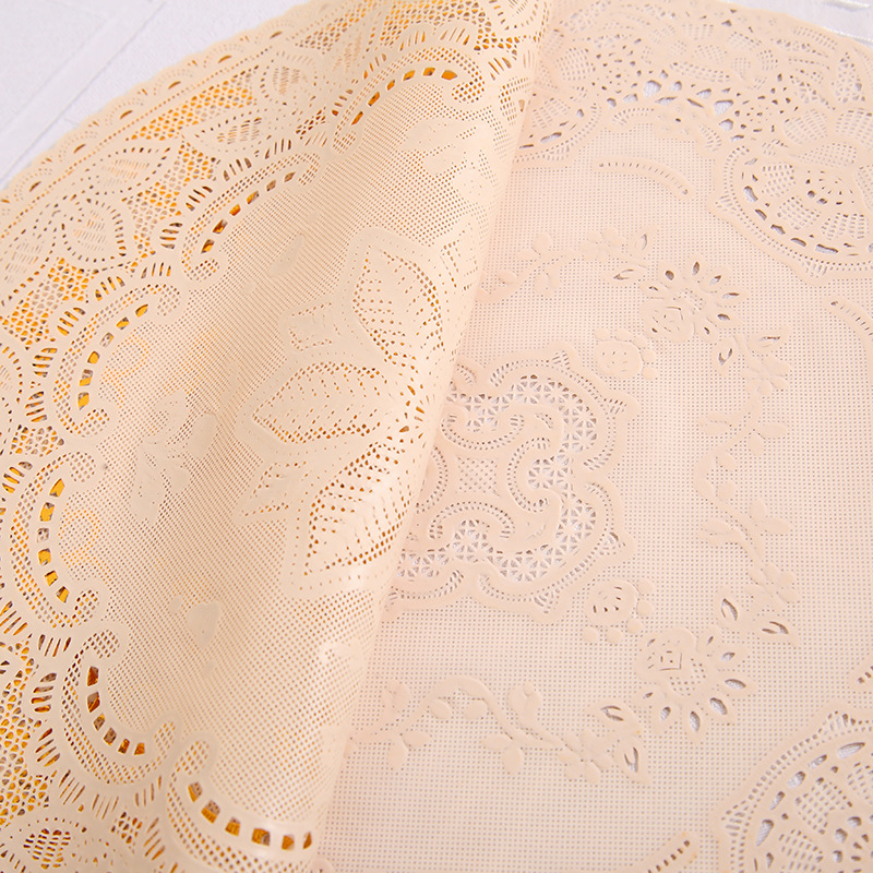 30 Circle Hollow Printing Placemat Bronzing Water-and Oil-Repellent xi can dian Thermal Shielded Table Mat PVC Plate Mat Creative Coaster 30 Circle Hollow Printing Placemat Bronzing Water-and Oil-Repellent xi can dian Thermal Shielded Table Mat PVC Plate Mat Creative Coaster