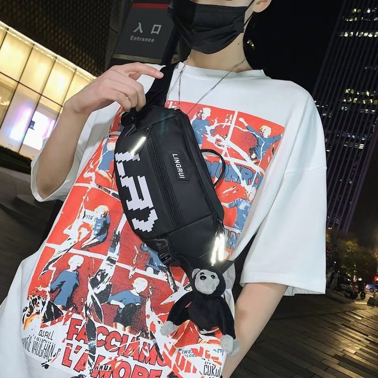 Women&#039;s Bag 2020 New Trendy Cute Student Chest Bag Internet Celebrity All-Match Shoulder Crossbody Waist Bag Chest Bag