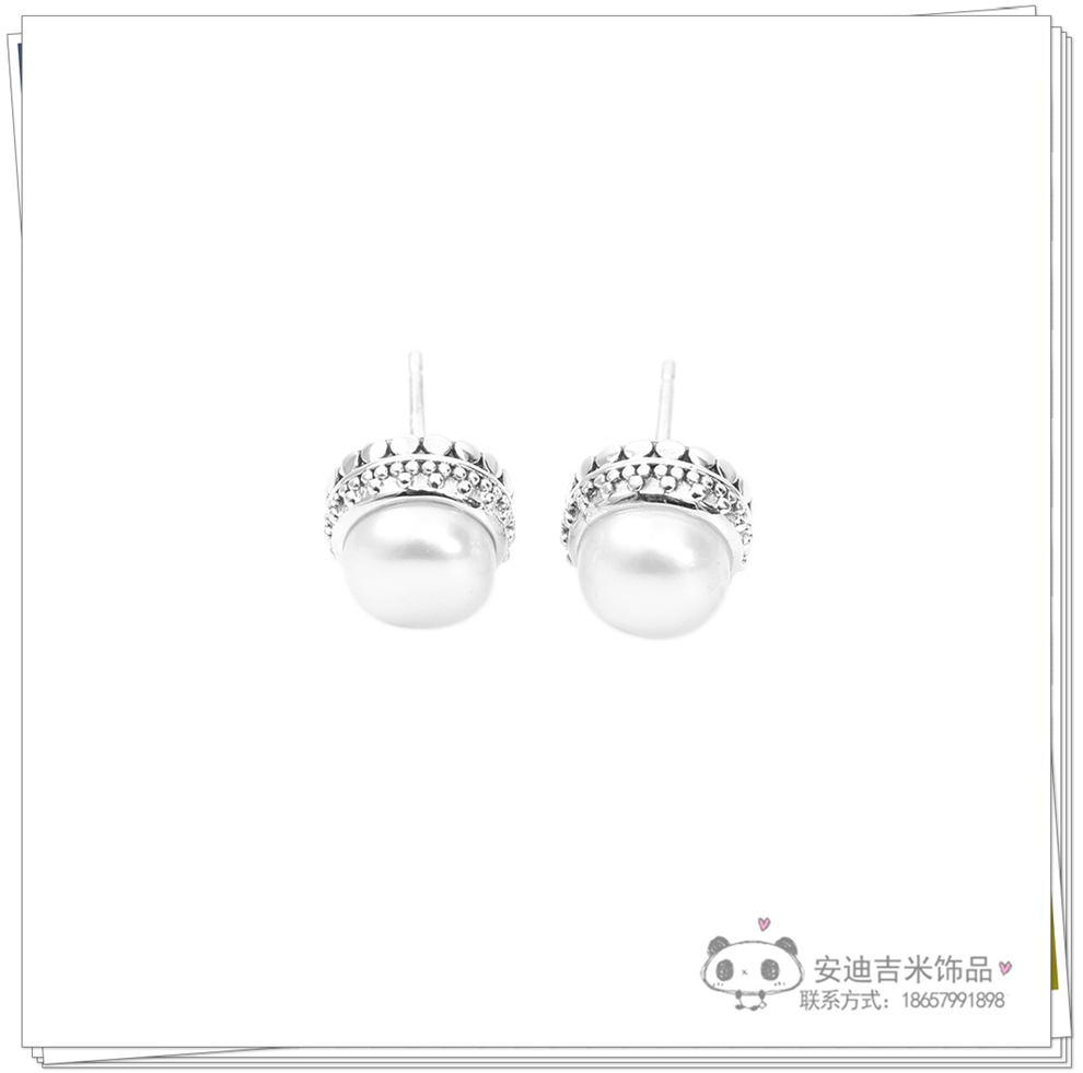 Partysu Temperamental Natural Freshwater Pearl Ear Studs 925 Silver Pattern Carving Circle Ear Studs Simple Female Wholesale Partysu Temperamental Natural Freshwater Pearl Ear Studs 925 Silver Pattern Carving Circle Ear Studs Simple Female Wholesale