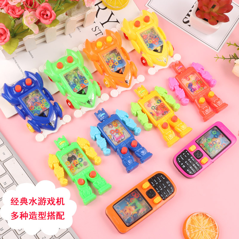 Small Robot Water Machine Toy Mini Cartoon Nostalgic Handheld Throw The Circle Game Machine Kindergarten Activity Gift Small Robot Water Machine Toy Mini Cartoon Nostalgic Handheld Throw The Circle Game Machine Kindergarten Activity Gift