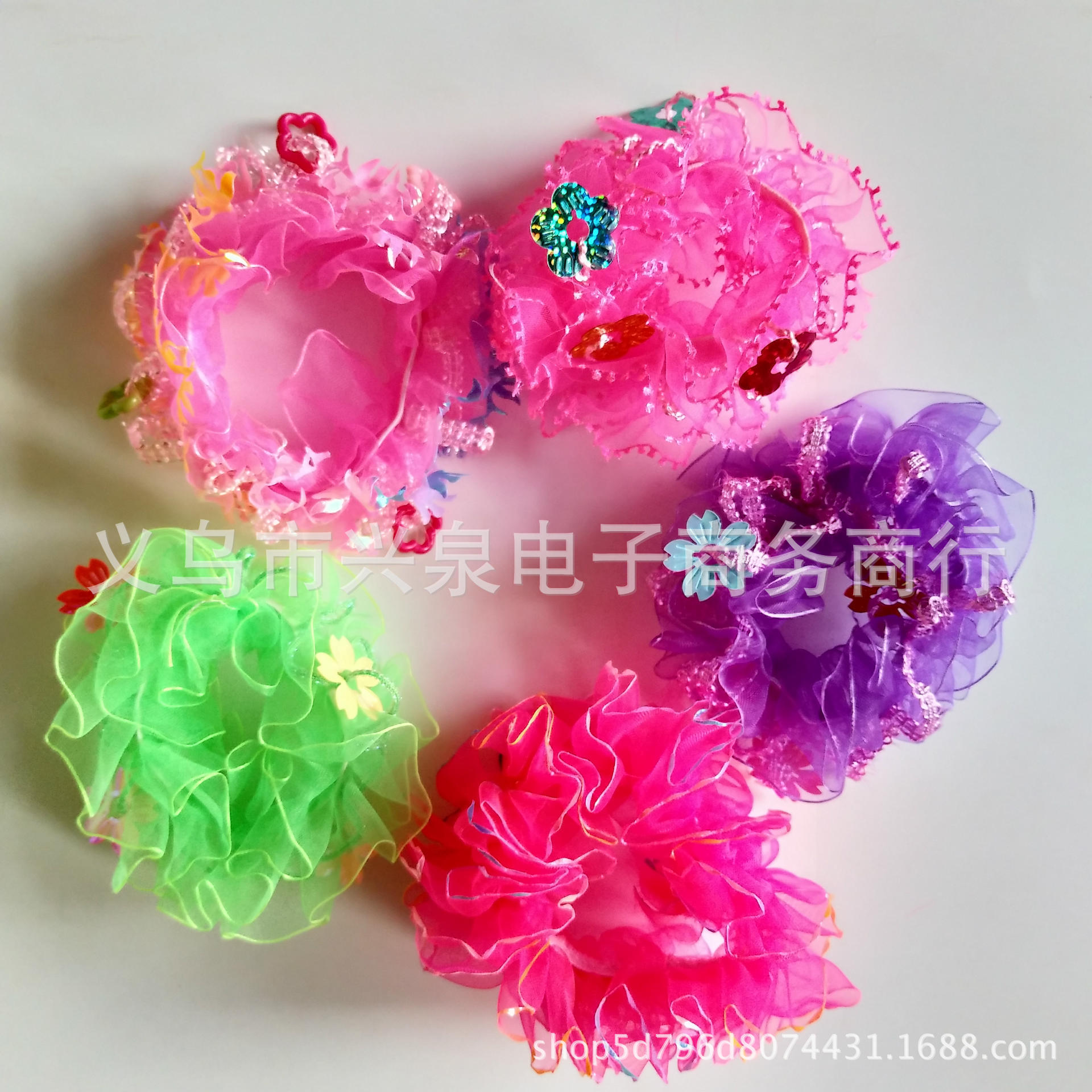 One Yuan Store Children's Hair Band Lace Hair Accessories Performance Wrist Flower Hair Band Wholesale of Small Articles One Yuan Store Children's Hair Band Lace Hair Accessories Performance Wrist Flower Hair Band Wholesale of Small Articles
