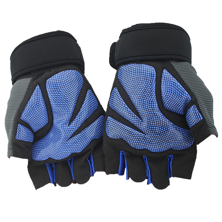 Cross-Border Fitness Dumbbell Equipment Strength Training Half Finger Outdoor Wrist Guard Weightlifting Sports Riding Gloves Quantity Discount Cross-Border Fitness Dumbbell Equipment Strength Training Half Finger Outdoor Wrist Guard Weightlifting Sports Riding Gloves Quantity Discount