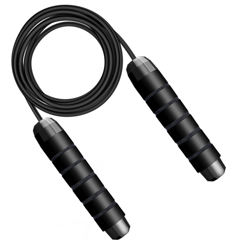 Amazon Hot Rope Skipping with Bearings Fitness Physical Exercise Student Senior High School Entrance Examination Wire Rope Bearing Jump Rope Sporting Goods