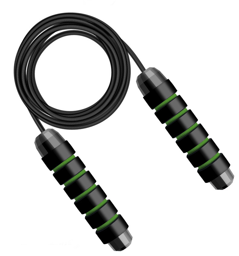 Amazon Hot Rope Skipping with Bearings Fitness Physical Exercise Student Senior High School Entrance Examination Wire Rope Bearing Jump Rope Sporting Goods