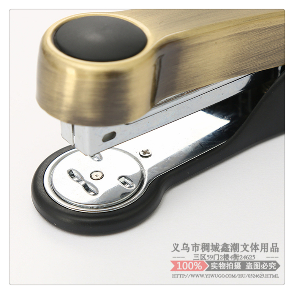 Classic Business Stapler Student Stationery Office Supplies Household Effortless Stapler Stapler Large Size Stapler Mini