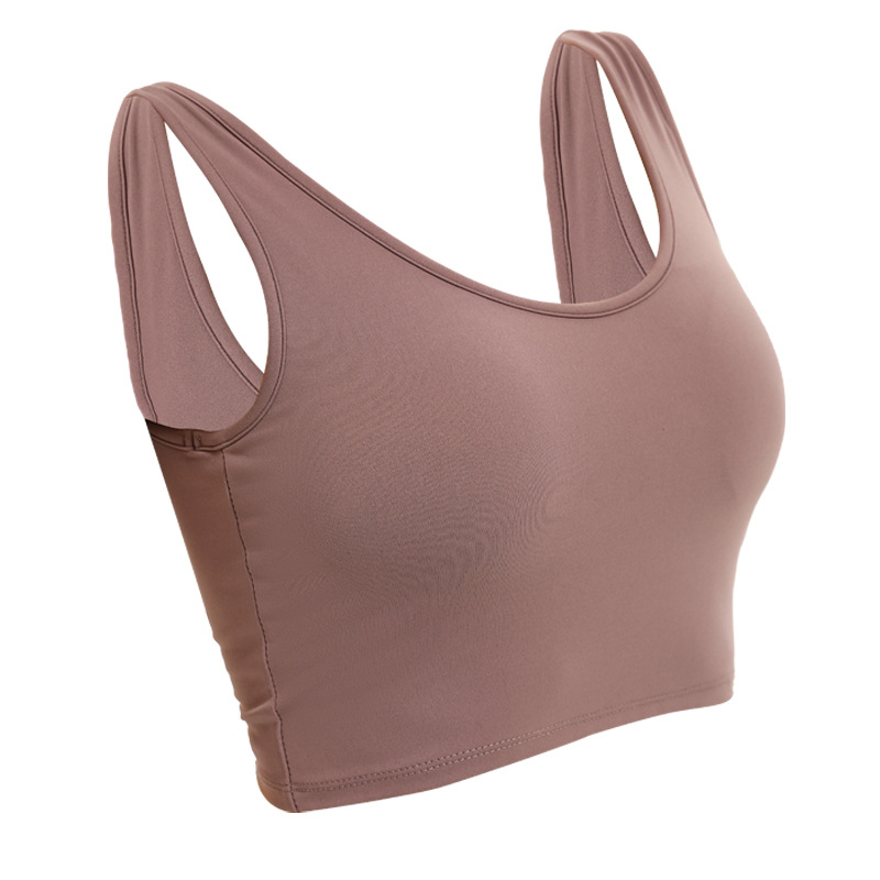 European and American Beauty Back Fashion Sports Underwear Women&#039;s Shockproof Running Push up Big Breasts Shaping Workout Bra Yoga Vest