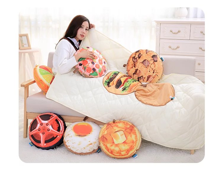 Fruit car pillow quilt dual use sofa cushion by office lunch break folding pillow air conditioning summer cool quilt Fruit car pillow quilt dual use sofa cushion by office lunch break folding pillow air conditioning summer cool quilt