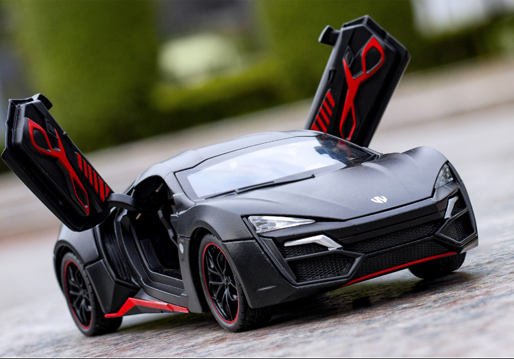 1:24 Bracket Box Simulation Lyken Sports Car Cool Sound and Light Warrior Children's Toy Alloy Car Model Chenghai Wholesale 1:24 Bracket Box Simulation Lyken Sports Car Cool Sound and Light Warrior Children's Toy Alloy Car Model Chenghai Wholesale