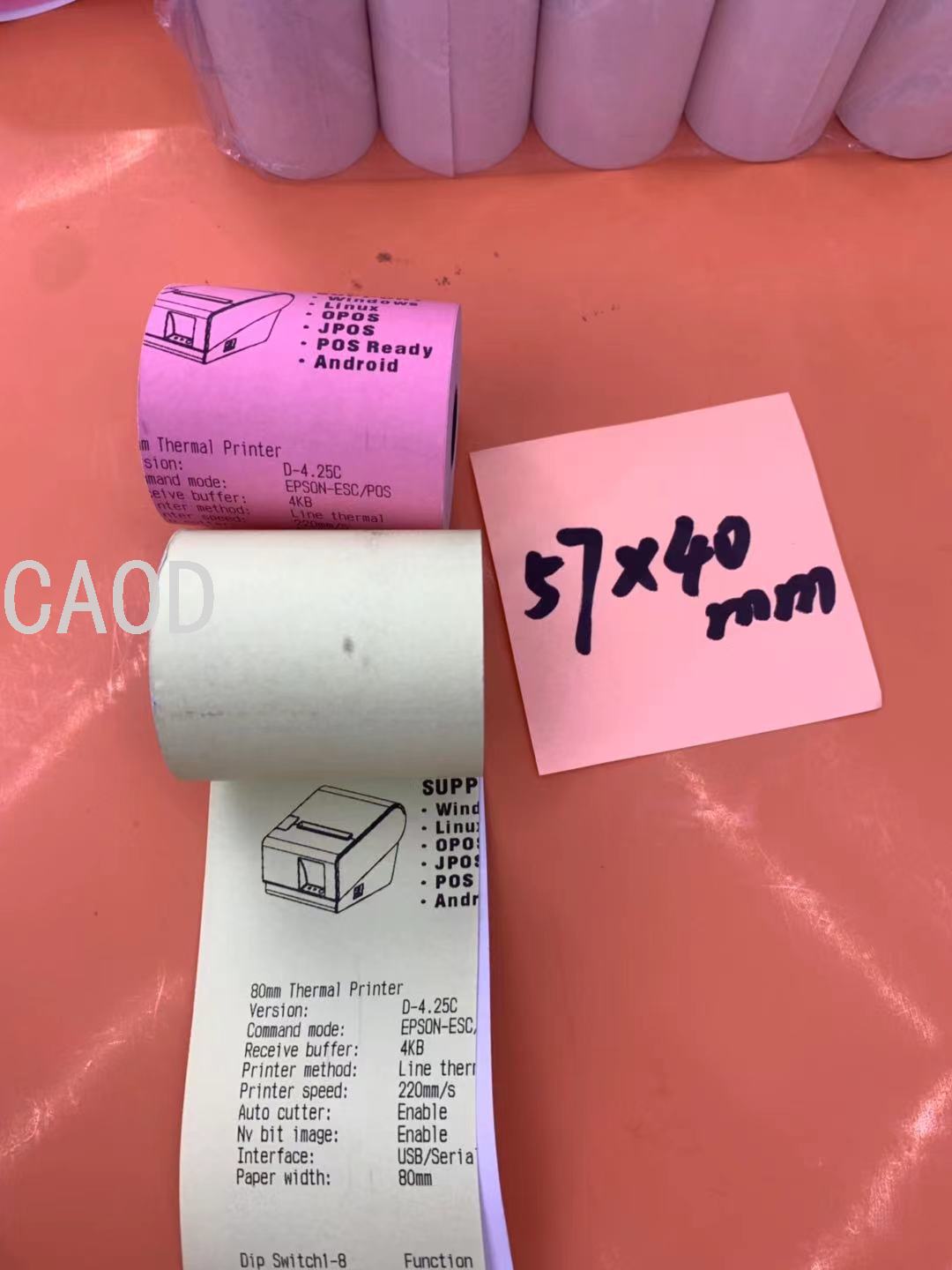 Thermosensitive Paper 57 X40mm Thermal Paper Roll POS Machine Printing Paper Photographic Paper Copy Paper Label Coated Paper Thermosensitive Paper 57 X40mm Thermal Paper Roll POS Machine Printing Paper Photographic Paper Copy Paper Label Coated Paper