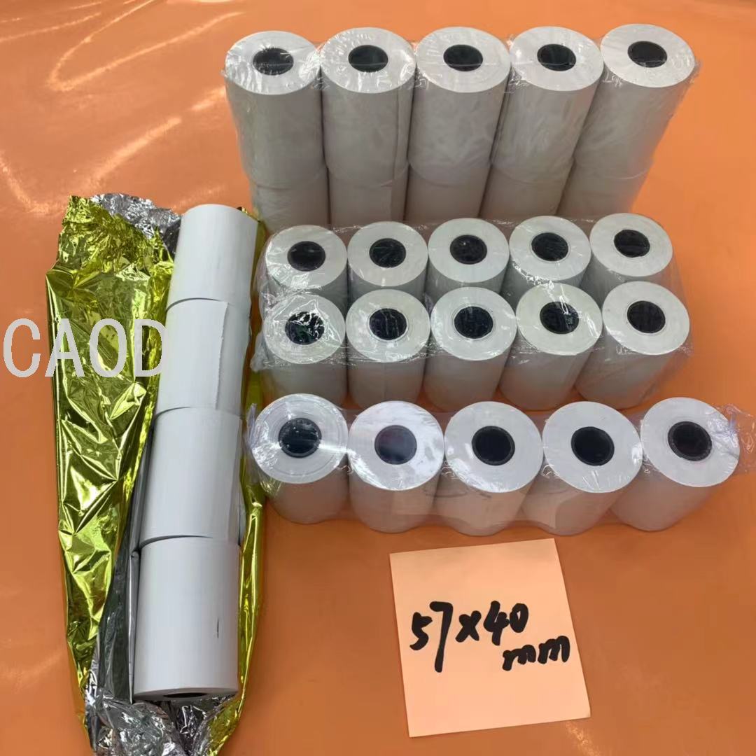 Thermosensitive Paper 57 X40mm Thermal Paper Roll POS Machine Printing Paper Photographic Paper Copy Paper Label Coated Paper Thermosensitive Paper 57 X40mm Thermal Paper Roll POS Machine Printing Paper Photographic Paper Copy Paper Label Coated Paper