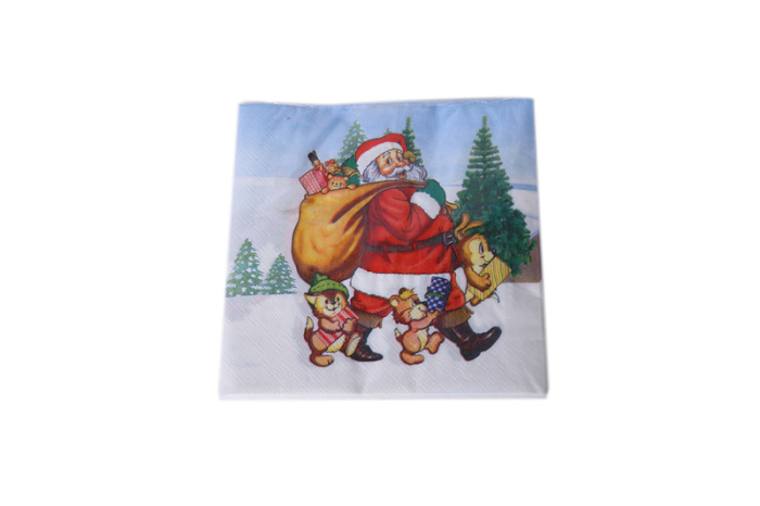 Colorful printing paper napkin Christmas tissue pocket tissue Western food use art tissue Colorful printing paper napkin Christmas tissue pocket tissue Western food use art tissue