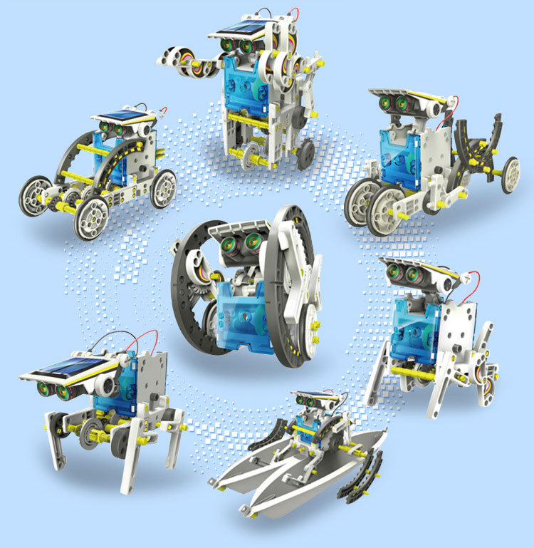 Cool New Sunshine Solar Robot 13-in-1 Puzzle Self-Installed Science Experiment Toy Birthday Gift Car Boat Cool New Sunshine Solar Robot 13-in-1 Puzzle Self-Installed Science Experiment Toy Birthday Gift Car Boat