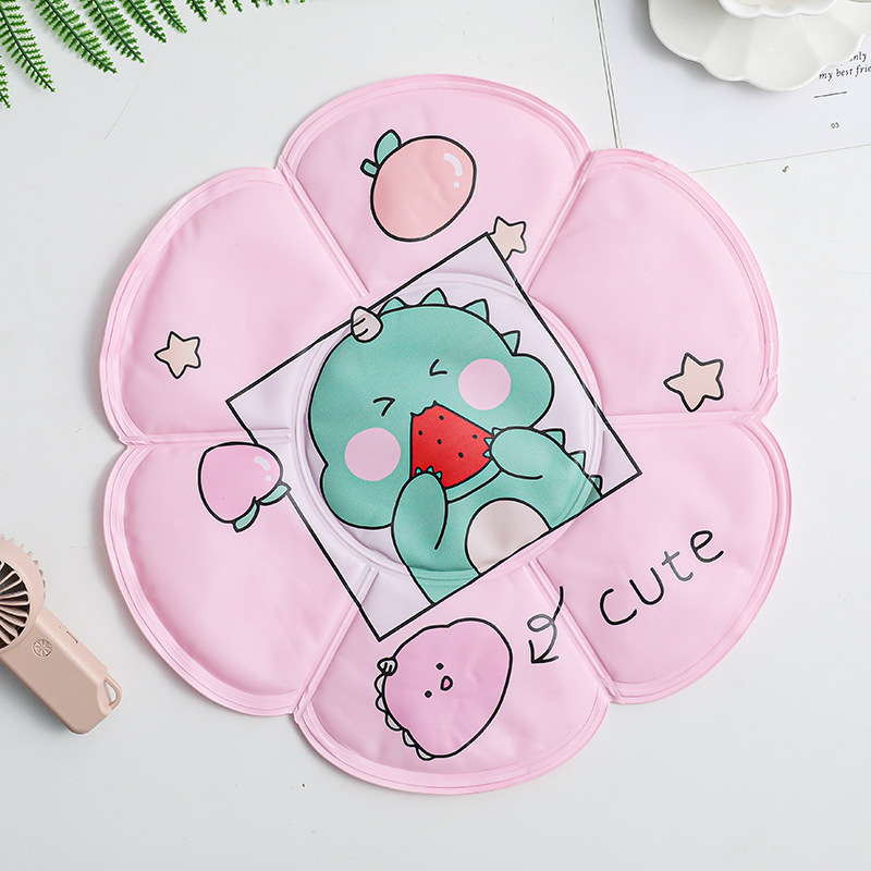 Summer New Flower Cartoon Cooling Ice Pad Office Cooling Crystal Cool Pad Car No Water Injection Gel Cushion