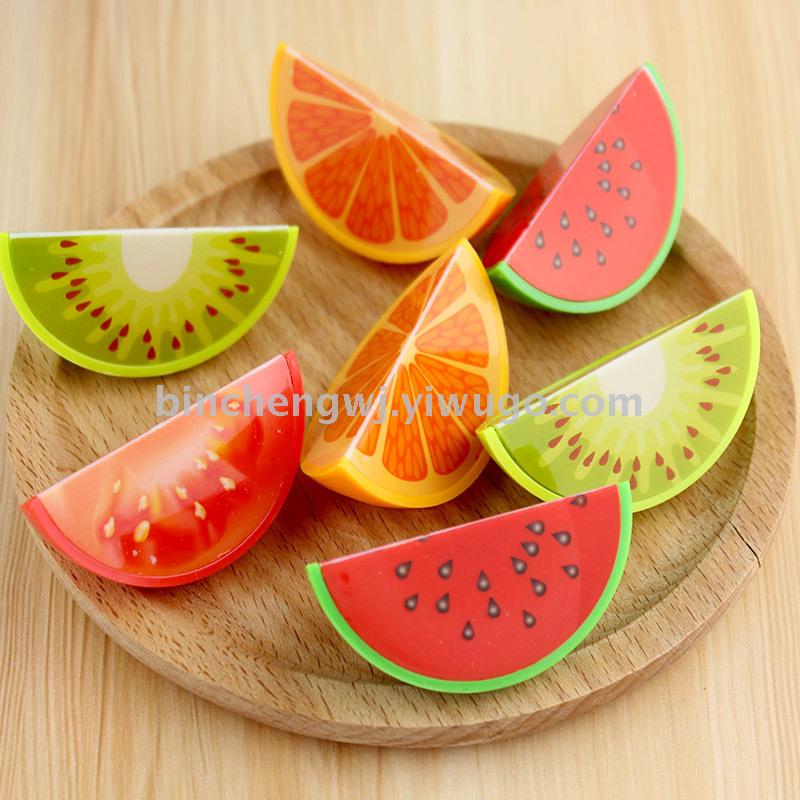Fruit pencil sharpener Watermelon kiwi lemon orange sharpener Student pencil sharpener stationery