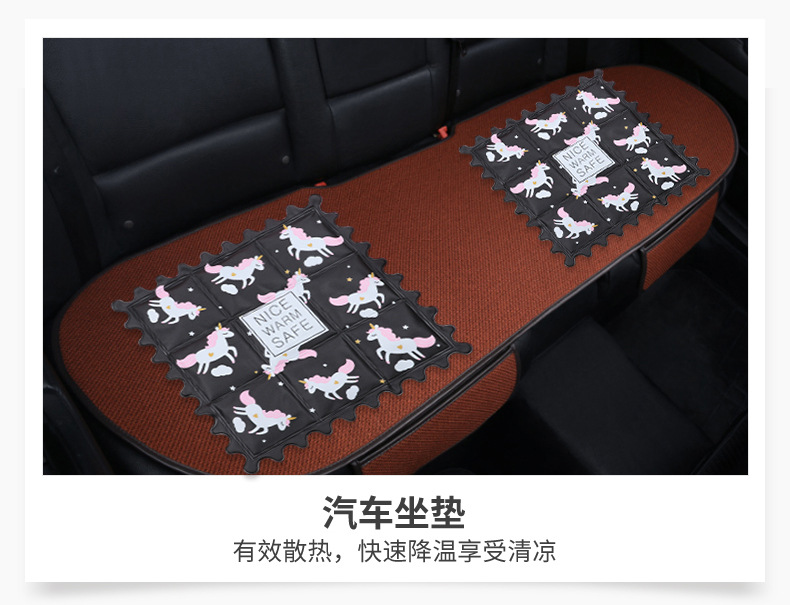 Jojoba New Ice Pad Summer Cooling Student Ice Crystal Ice Pillow Car Cartoon Gel PVC Cool Cushion Customization