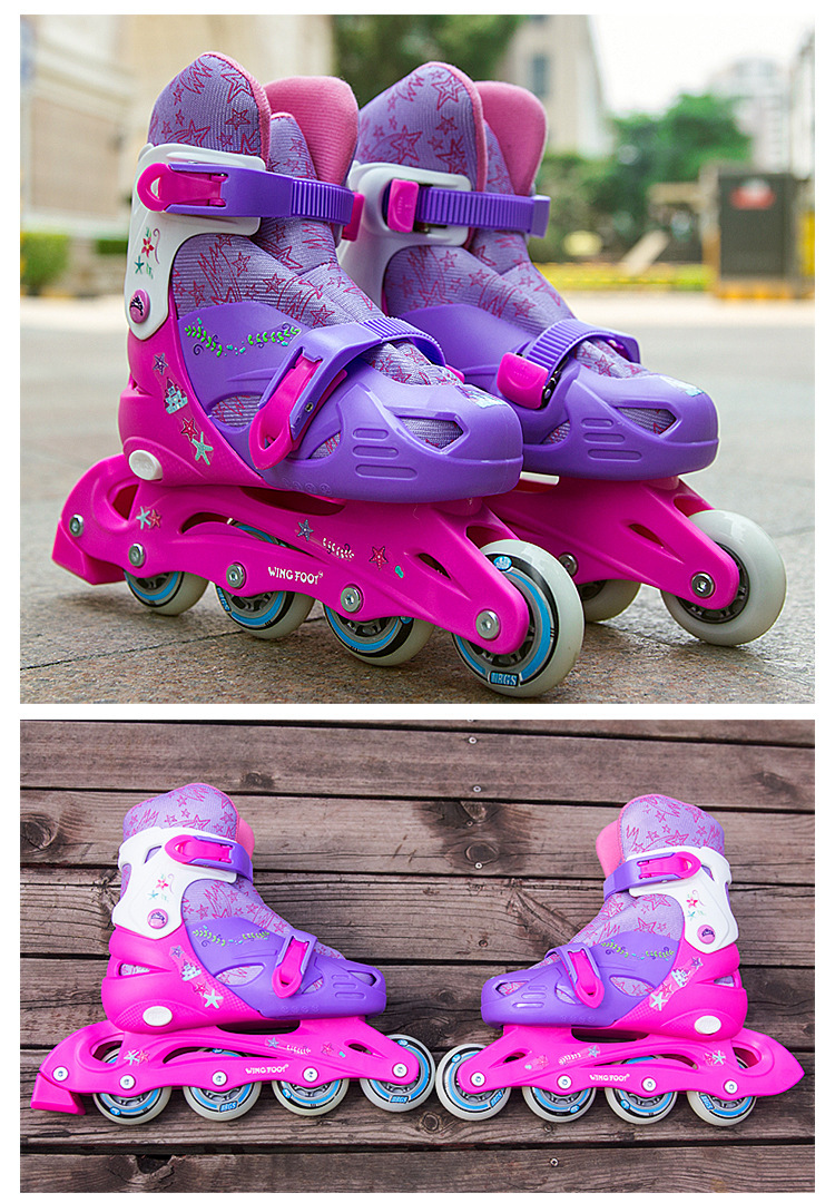 Manufacturer One Piece Dropshipping Skates Children Beginner Skate Suit Roller Skates Full Flash Rollerskate Inline Wheel
