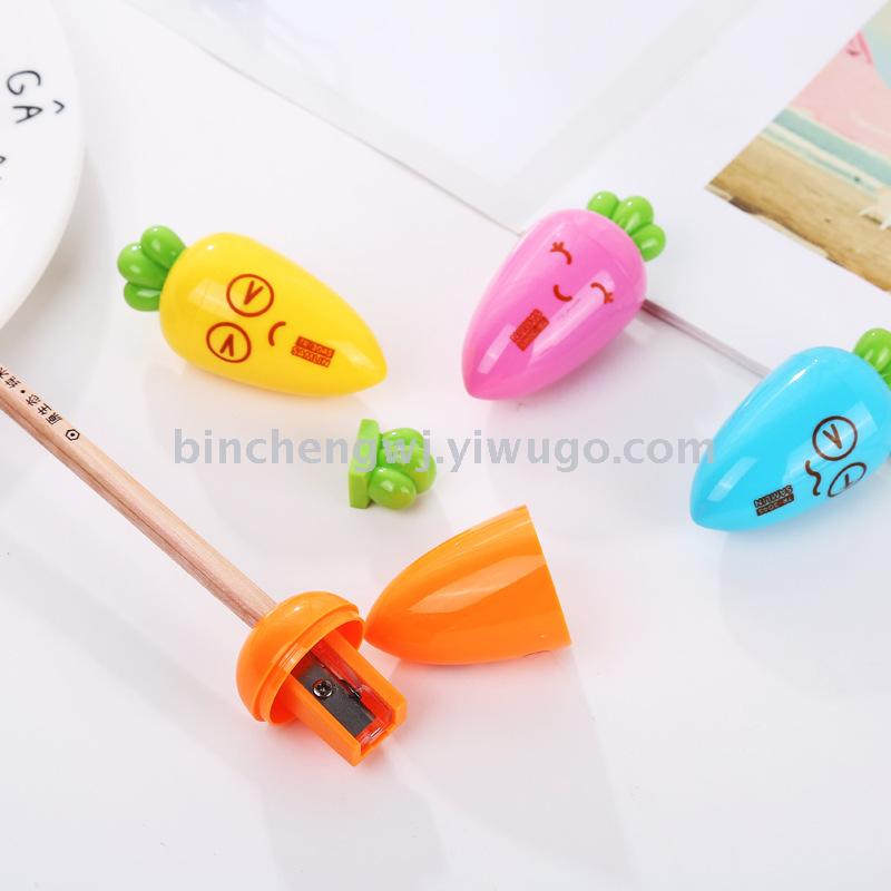 Carrot Pencil sharpener  student pencil sharpener stationery wholesale manufacturers direct sale