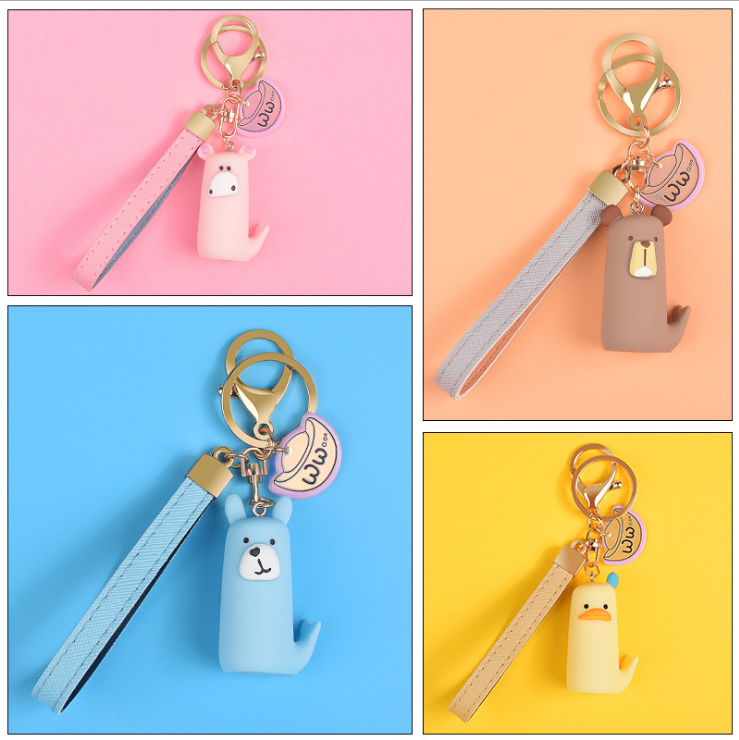 Cartoon Car Key Chain Cute Couple Key Pendant Bag Pendant Cool Key Ring Chain Lanyard Men and Women Gift