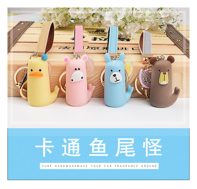 Cartoon Car Key Chain Cute Couple Key Pendant Bag Pendant Cool Key Ring Chain Lanyard Men and Women Gift