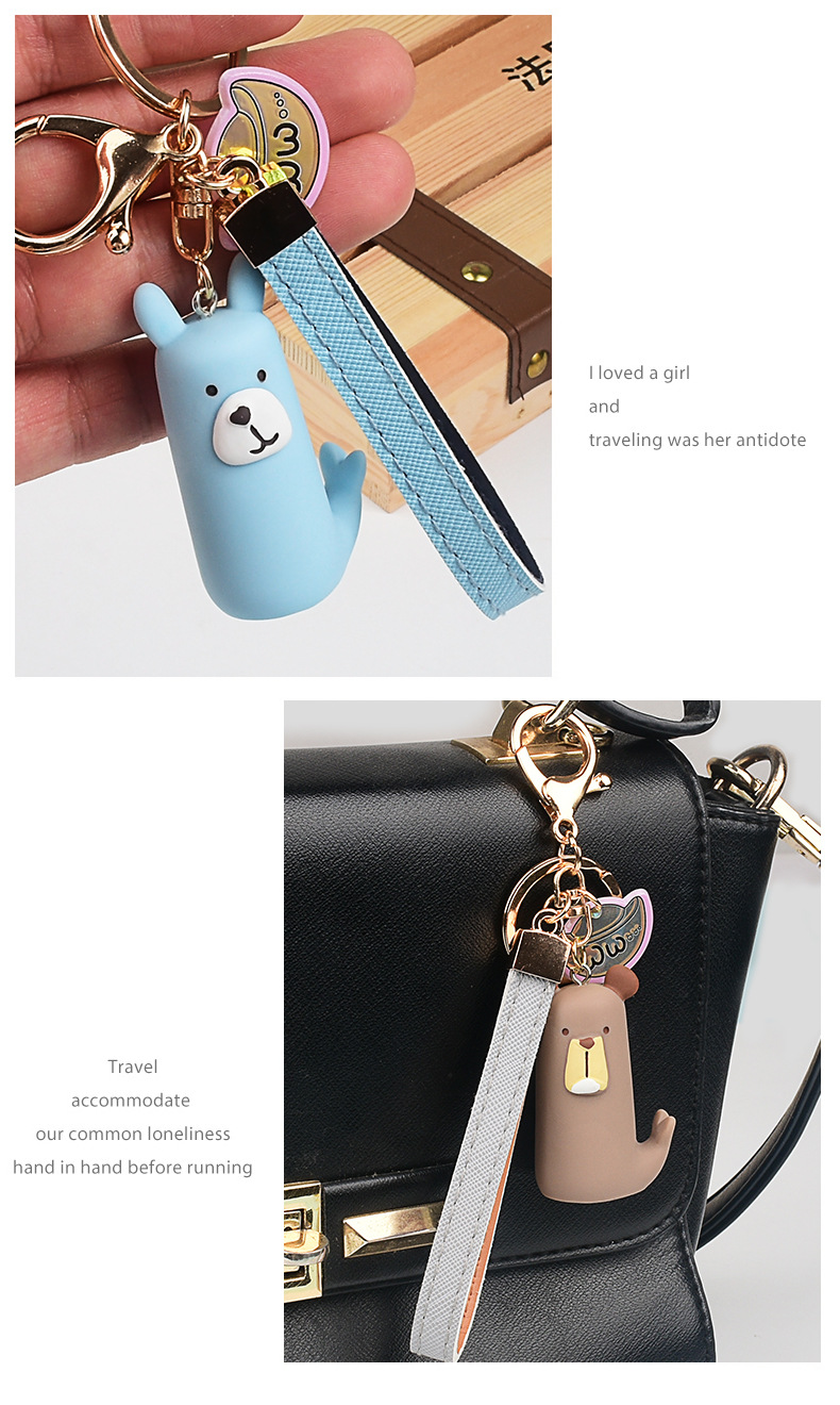 Cartoon Car Key Chain Cute Couple Key Pendant Bag Pendant Cool Key Ring Chain Lanyard Men and Women Gift