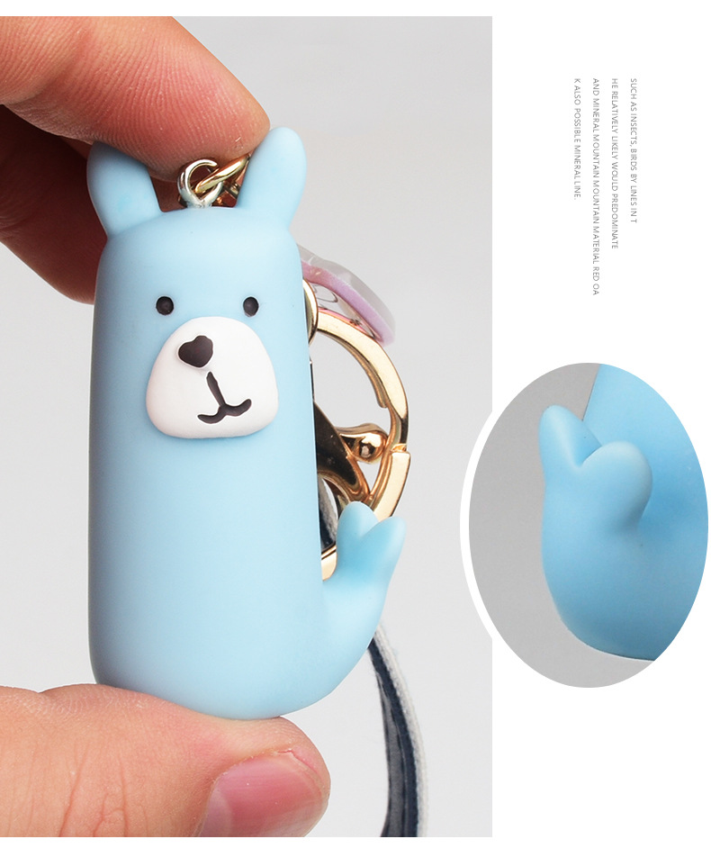 Cartoon Car Key Chain Cute Couple Key Pendant Bag Pendant Cool Key Ring Chain Lanyard Men and Women Gift