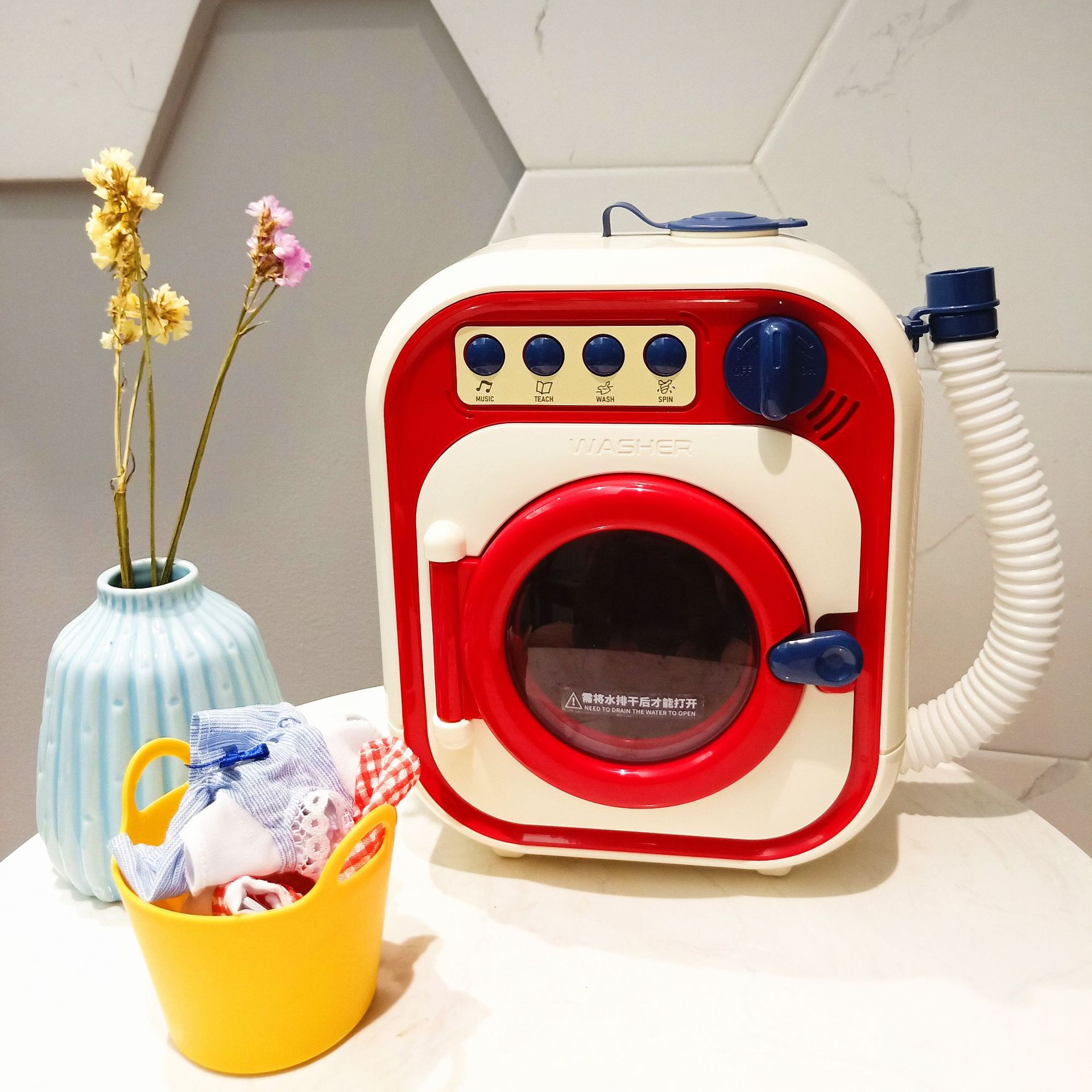 In 2020, a new type of girls' roller washing machine, toys and small household appliances for children can be rotated for washing and added with water In 2020, a new type of girls' roller washing machine, toys and small household appliances for children can be rotated for washing and added with water