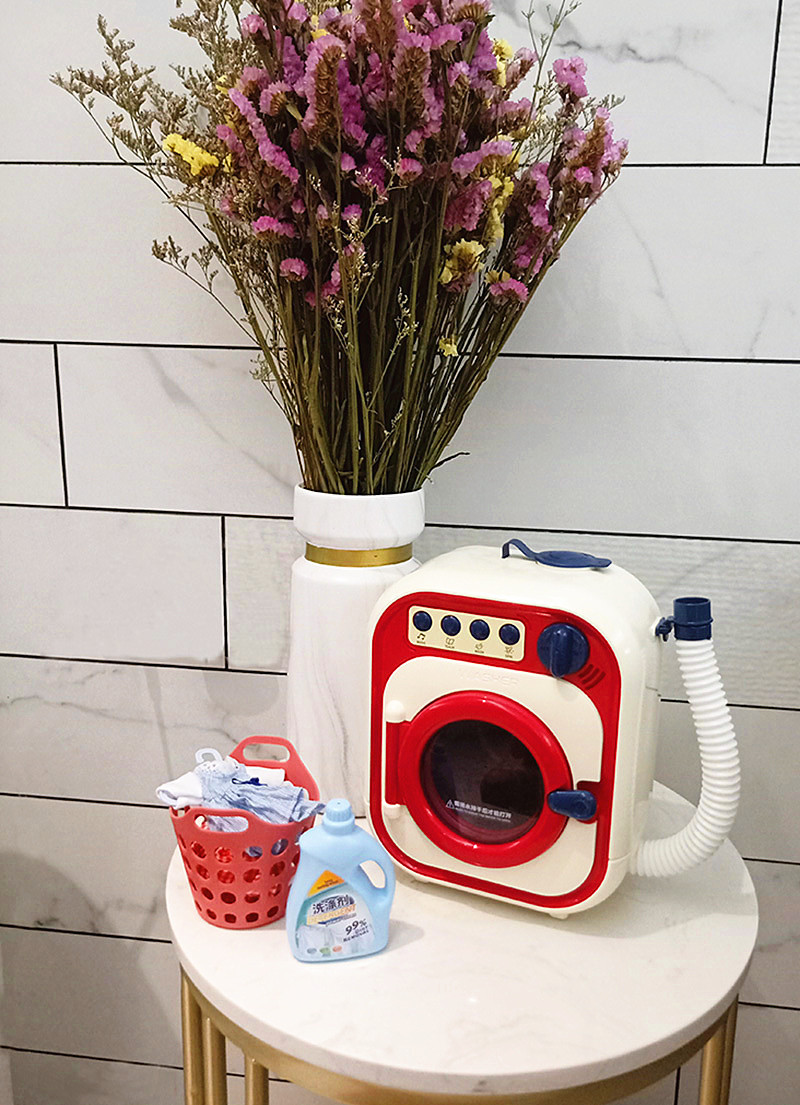 In 2020, a new type of girls' roller washing machine, toys and small household appliances for children can be rotated for washing and added with water In 2020, a new type of girls' roller washing machine, toys and small household appliances for children can be rotated for washing and added with water