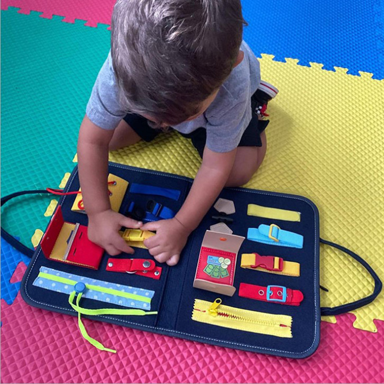 Montessori Teaching Aids Handbag Teaching Aids Busy Board Storage Children&#039;s Educational Fine Motor Training Early Education Kindergarten Toys