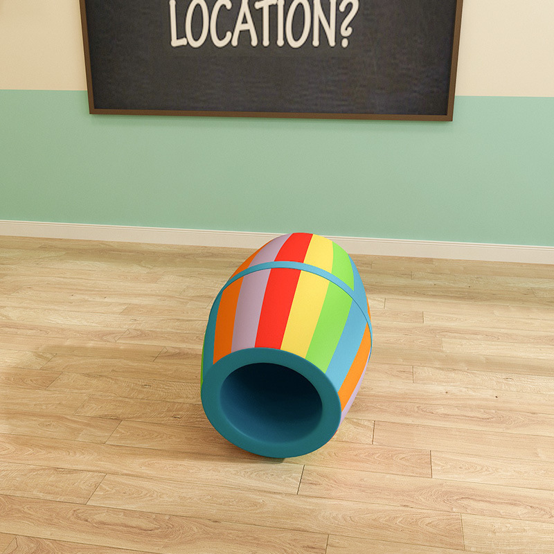 Kindergarten Sensory Training Equipment Early Education Center Hall Toy Soft Combination Rainbow Barrel Roller Big Bucket