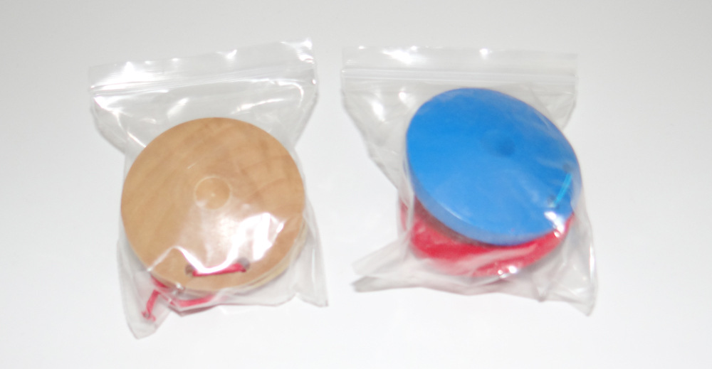 Factory Direct Sales Wooden Castanet Orff Musical Instrument Music Perception Infant Teaching Aids round Dance Board