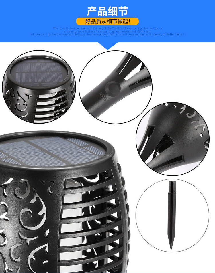 Amazon Cross-Border Hot 96led Solar Flame Lamp Outdoor Garden Lawn Lamp Garden Landscape Torch Lamp Amazon Cross-Border Hot 96led Solar Flame Lamp Outdoor Garden Lawn Lamp Garden Landscape Torch Lamp