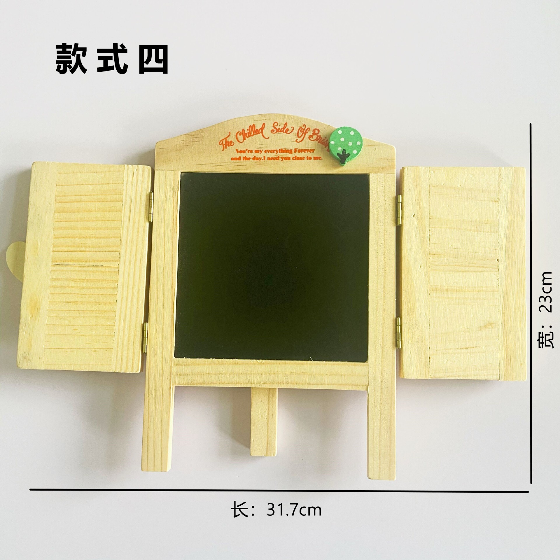 Creative Small House Bracket Wooden Blackboard Magnetic Kindergarten Children Teaching Mini Blackboard Message Board