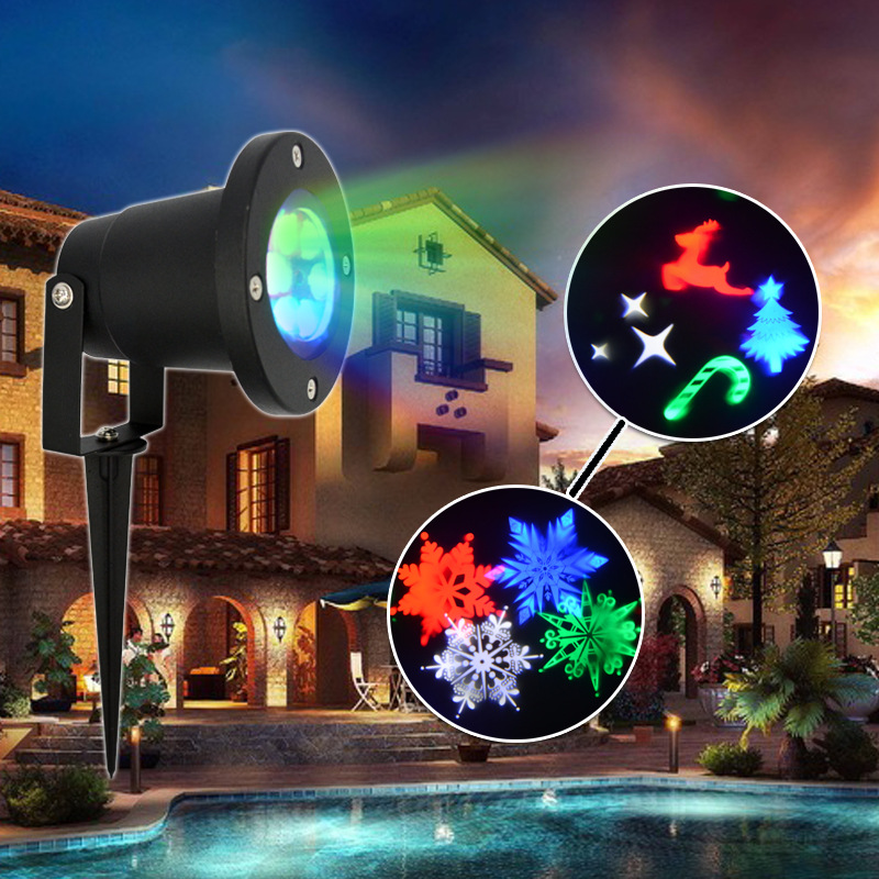 LED Christmas Projection Lamp Snowflake Lamp Lawn Lamp Outdoor White Color Snowflake Projection Lamp Accept Custom Pictures LED Christmas Projection Lamp Snowflake Lamp Lawn Lamp Outdoor White Color Snowflake Projection Lamp Accept Custom Pictures