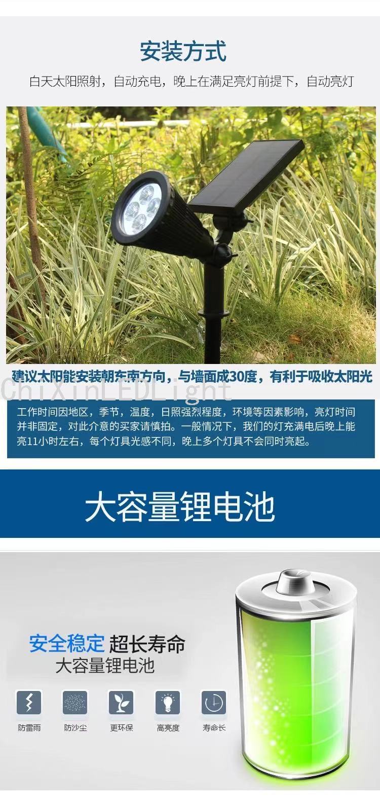 RGB Plug Ground Spotlight Led Solar Wall Lamp Lawn Garden Lighting Led Garden Lamp Outdoor Waterproof Wall Lamp RGB Plug Ground Spotlight Led Solar Wall Lamp Lawn Garden Lighting Led Garden Lamp Outdoor Waterproof Wall Lamp
