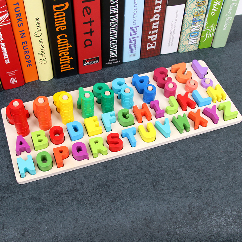 Educational Teaching Aids Kindergarten Mathematics Logarithm Learning Board Rainbow Spring Matching Children Early Education Learning Digital Toys