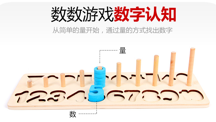 Educational Teaching Aids Kindergarten Mathematics Logarithm Learning Board Rainbow Spring Matching Children Early Education Learning Digital Toys